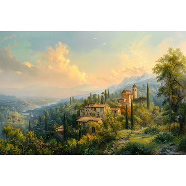 Tuscan Landscape Oil Canvas